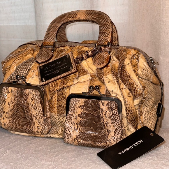 Dolce & Gabbana Snakeskin “MISS CURLY” Bag - Picture 2 of 7